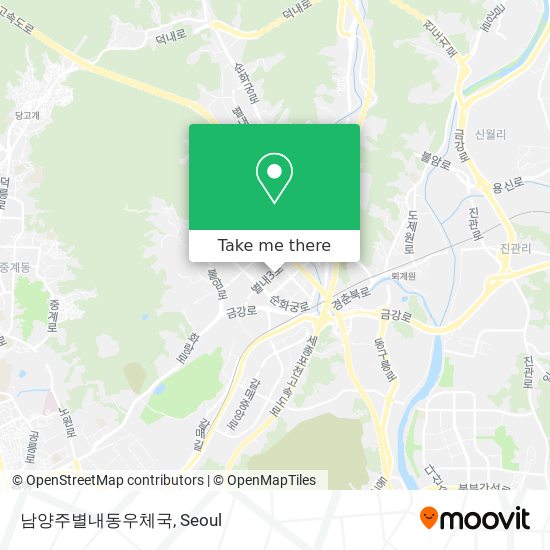 남양주별내동우체국 map