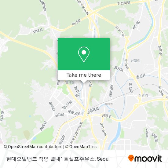 현대오일뱅크 직영 별내1호셀프주유소 map