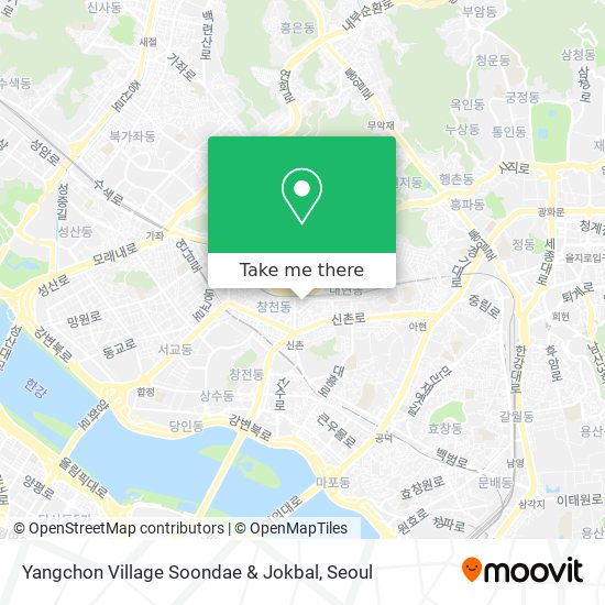 Yangchon Village Soondae & Jokbal map