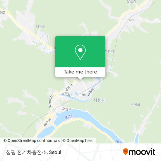 청평 전기차충전소 map