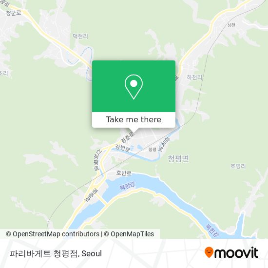 파리바게트 청평점 map