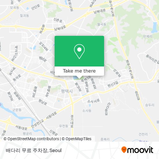 배다리 무료 주차장 map