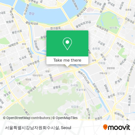 서울특별시강남자원회수시설 map