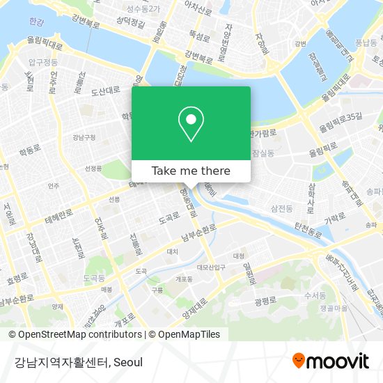 강남지역자활센터 map