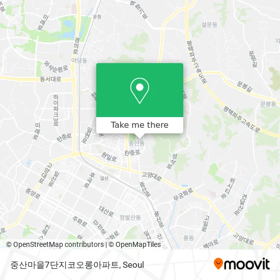 중산마을7단지코오롱아파트 map
