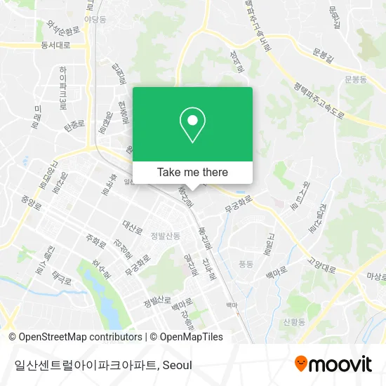 일산센트럴아이파크아파트 map