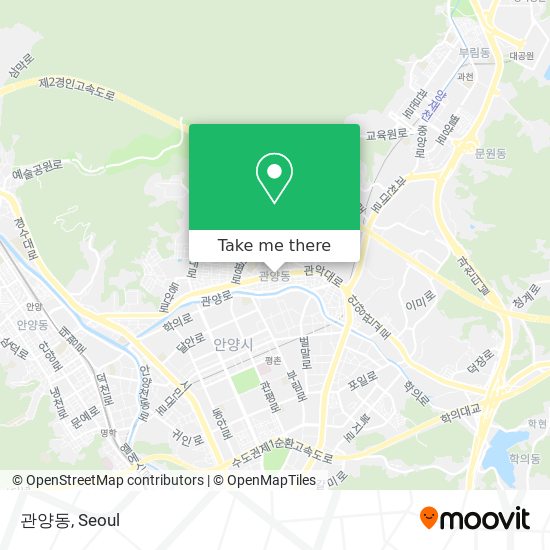 관양동 map