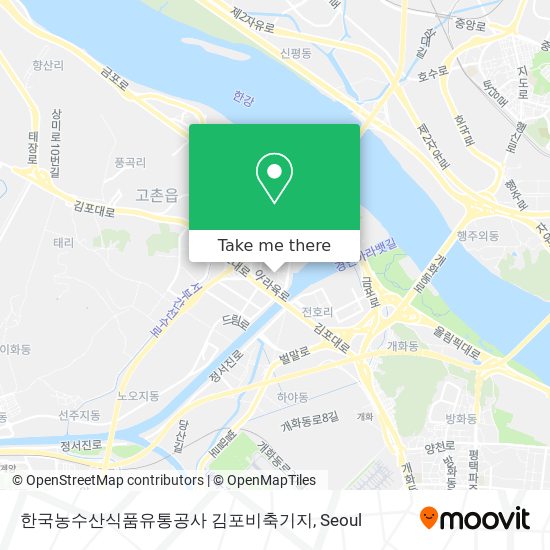한국농수산식품유통공사 김포비축기지 map