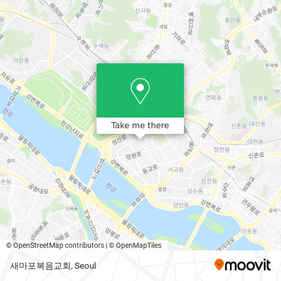 새마포복음교회 map