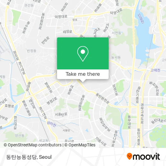 동탄능동성당 map