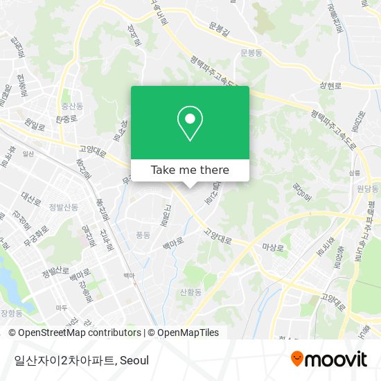 일산자이2차아파트 map