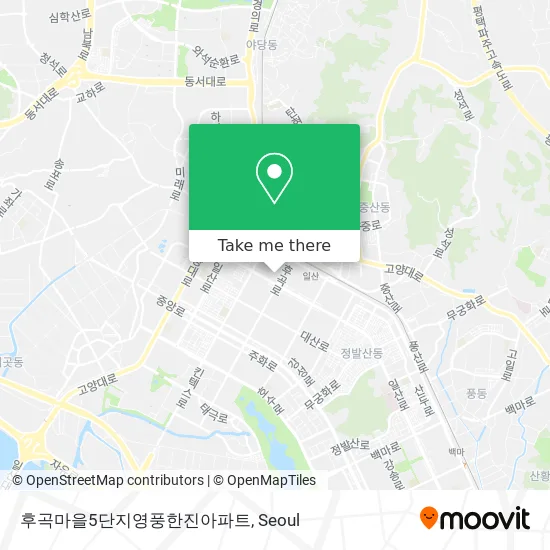 후곡마을5단지영풍한진아파트 map