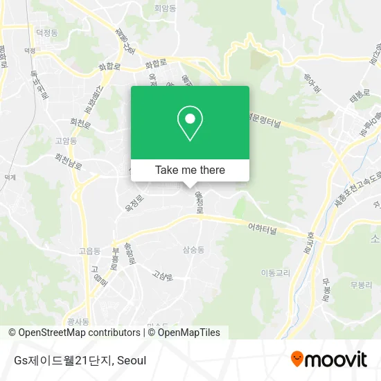 Gs제이드웰21단지 map