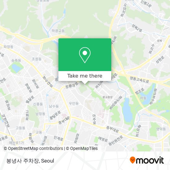 봉녕사 주차장 map