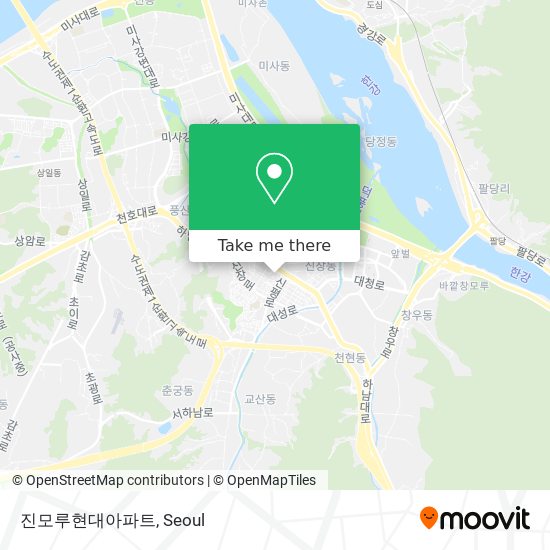 진모루현대아파트 map