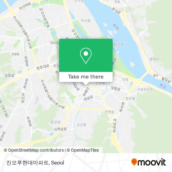 진모루현대아파트 map