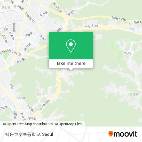 백운호수초등학교 map