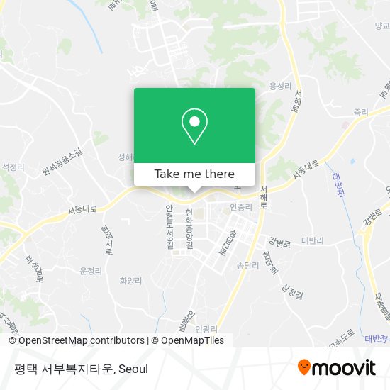 평택 서부복지타운 map