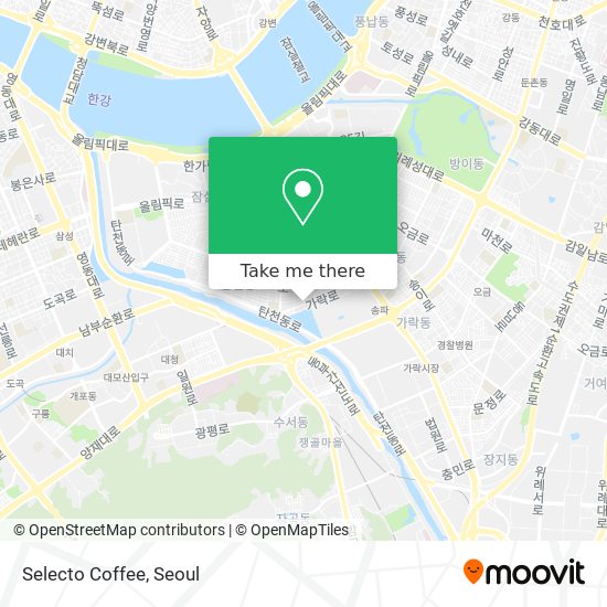 Selecto Coffee map