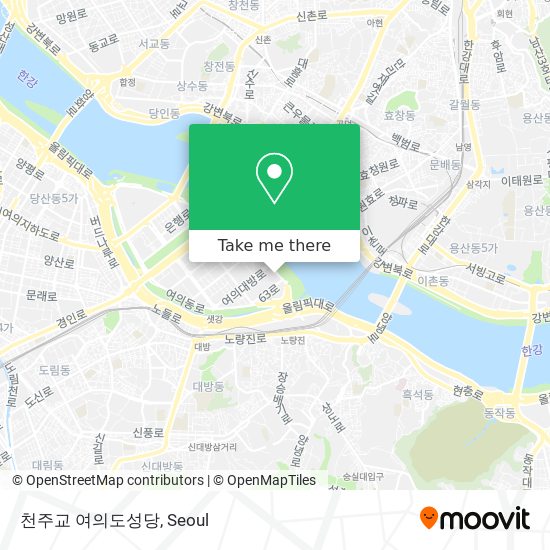 천주교 여의도성당 map