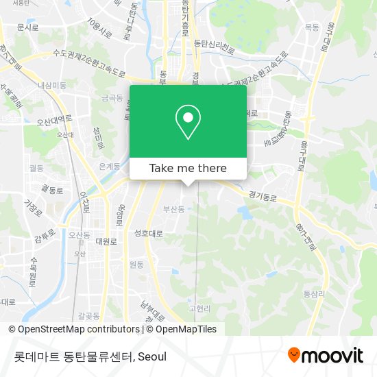 롯데마트 동탄물류센터 map