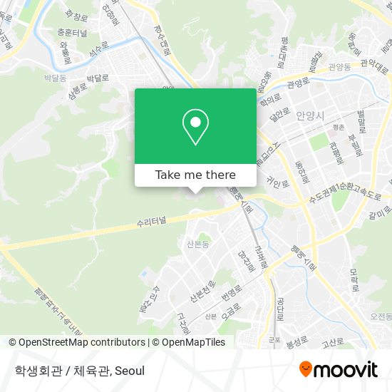 학생회관 / 체육관 map