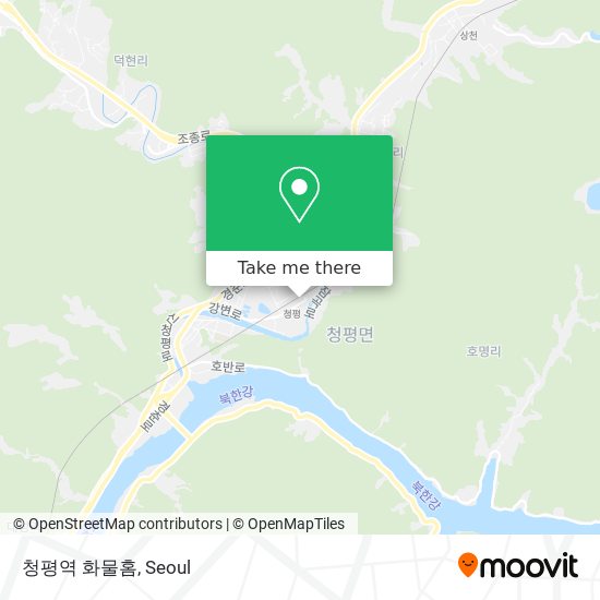 청평역 화물홈 map