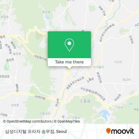 삼성디지털 프라자 송우점 map