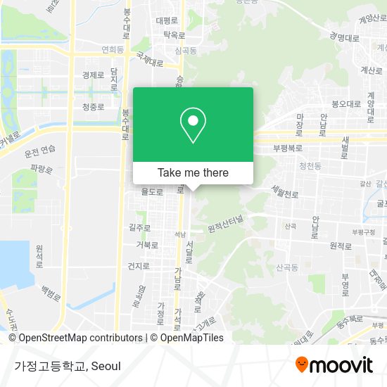 가정고등학교 map