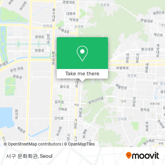 서구 문화회관 map