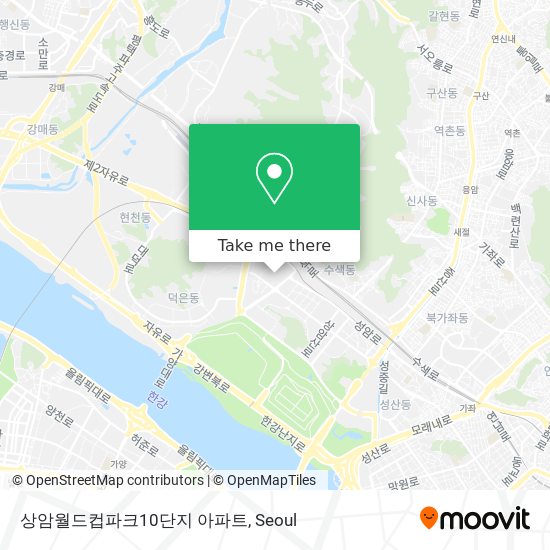 상암월드컵파크10단지 아파트 map