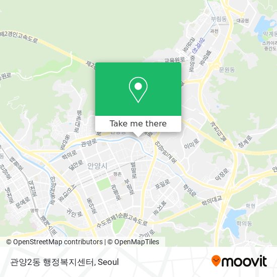 관양2동 행정복지센터 map