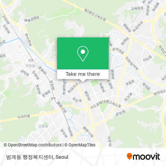 범계동 행정복지센터 map