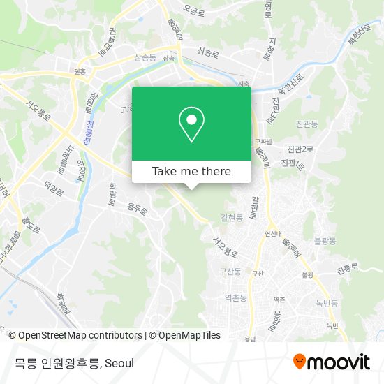 목릉 인원왕후릉 map