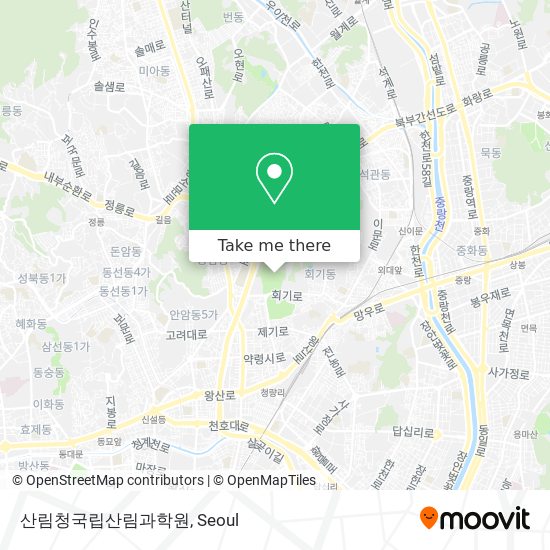 산림청국립산림과학원 map