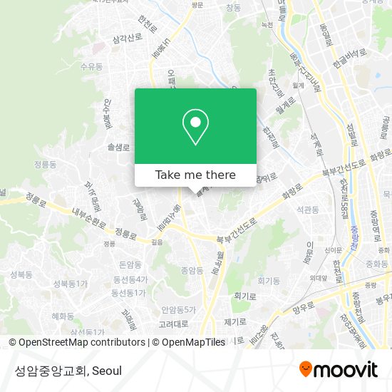 성암중앙교회 map