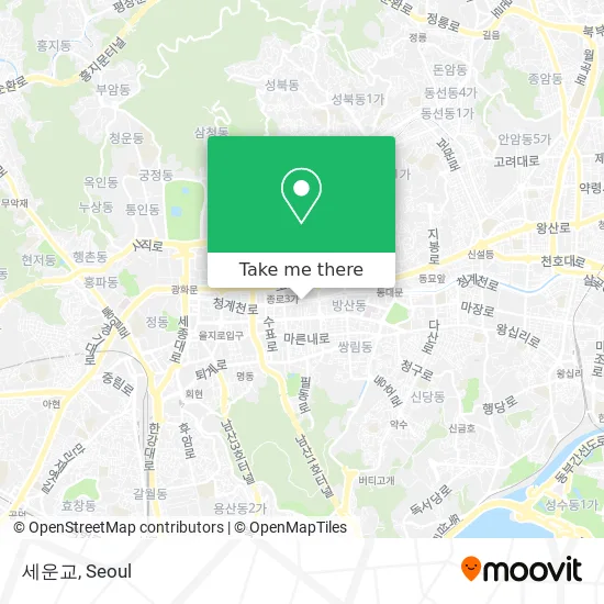 세운교 map