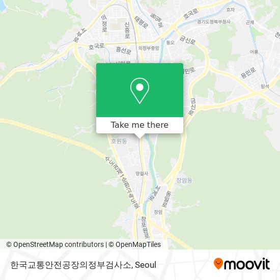 한국교통안전공장의정부검사소 map