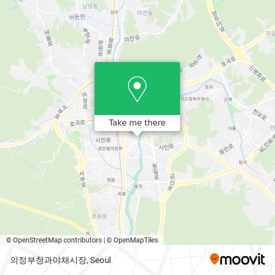 의정부청과야채시장 map