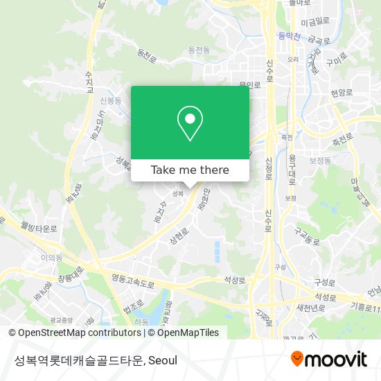 성복역롯데캐슬골드타운 map