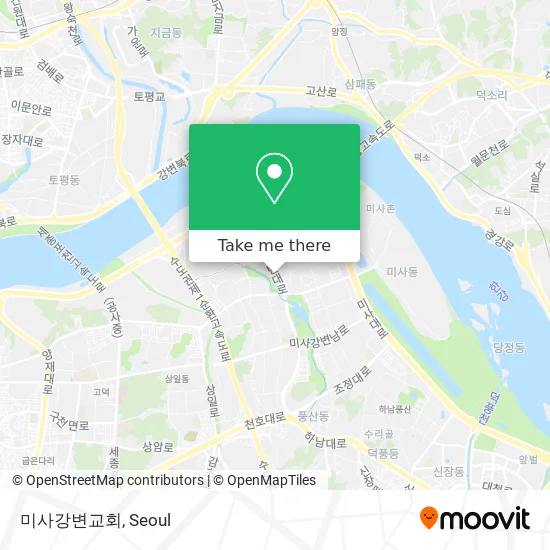 미사강변교회 map