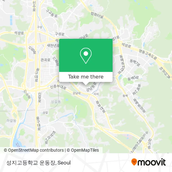 성지고등학교 운동장 map