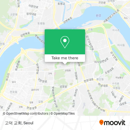 고덕 교회 map