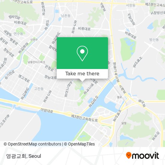 영광교회 map