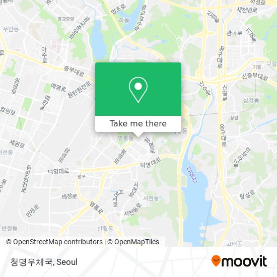 청명우체국 map