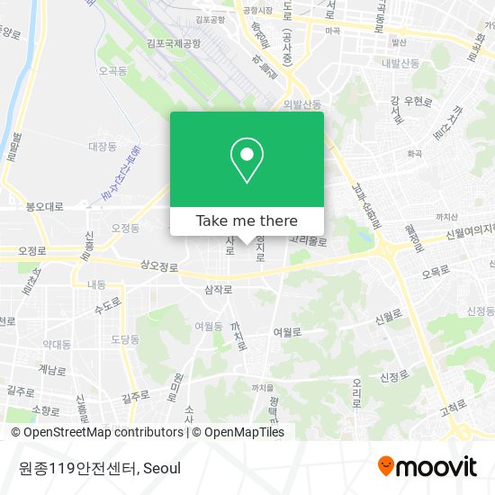 원종119안전센터 map