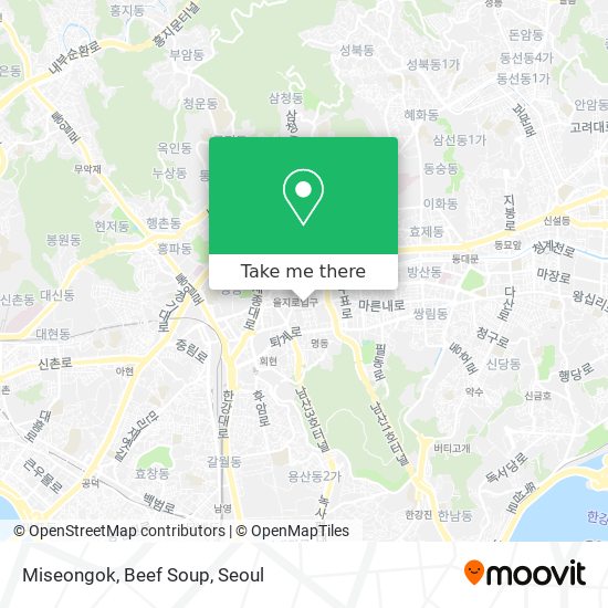 Miseongok, Beef Soup map