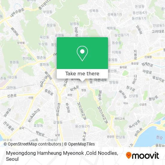 Myeongdong Hamheung Myeonok ,Cold Noodles map