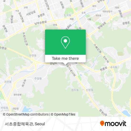 서초종합체육관 map