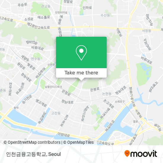 인천금융고등학교 map